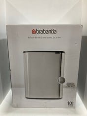 BRABANTIA BO TOUCH BIN WITH 2 INNER BUCKETS 2 X 30L