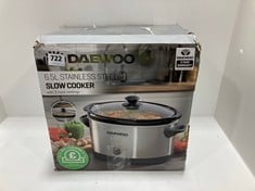 DAEWOO 6.5L STAINLESS STEEL SLOW COOKER