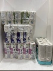 4 X ASSORTED TOILET ROLLS TO INCLUDE ANDREX GENTLE CLEAN 5 X 9 TOILET ROLLS