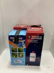 4 X ASSORTED ITEMS TO INCLUDE SPEAR & JACKSON 5L PRESSURE SPRAYER 5LPAPS