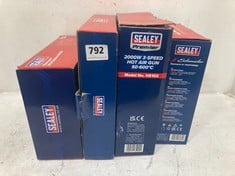 4 X ASSORTED SEALEY ITEMS TO INCLUDE SEALEY HEAVY-DUTY AIR/HYDRAULIC RIVETER GSA314 - RRP £299