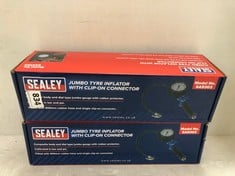 SEALEY JUMBO TYRE INFLATOR WITH CLIP-ON CONNECTOR SA9303