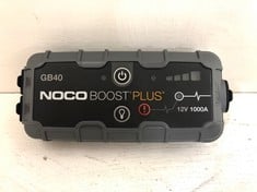 NOCO GB40 BOOST PLUS 1000A 12V ULTRASAFE PORTABLE LITHIUM JUMP STARTER - RRP £115