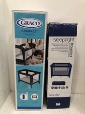 RED KITE SLEEPTIGHT TRAVEL COT TO INCLUDE GRACO COMPACT TRAVEL COT