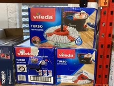 3 X VILEDA TURBO 2 IN 1 MICROFIBER