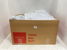 BOX OF ASSORTED JOHN LEWIS PYJAMAS TO INCLUDE JOHN LEWIS FROSTED THROW IN GREY SIZE S/M