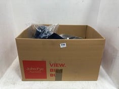 BOX OF ASSORTED JOHN LEWIS ADULTS CLOTHING TO INCLUDE JOHN LEWIS ANYDAY MENS POCKET CARDIGAN IN OATMEAL SIZE SMALL