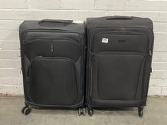 2 X JOHN LEWIS MELBOURNE 77CM 4-WHEEL SUITCASE IN BLACK