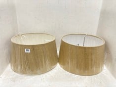 2 X DIA JUTE LAMPSHADE - NATURAL - LARGE 21.5 X 35/40.5CM (DIA) - ITEM NO. DL3603 - RRP £110