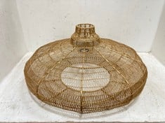 MUKUNI WIRE LAMPSHADE - ANTIQUE BRASS - ONE SIZE - ITEM NO. ML4601 - RRP £140