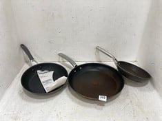 3 X ASSORTED PANS TO INCLUDE CIRCULON A1 SERIES 10IN FRYING PAN