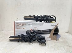 3 X ASSORTED HAIR `STYLERS TO INCLUDE GHD 2022 ORIGINAL HAIR STYLER IN BLACK