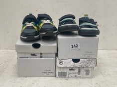 6 X ASSORTED BABY SHOES TO INCLUDE CLARKS FAWN FAMILY T IN GREY SIZE 5