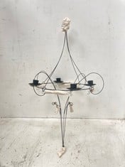 6 X STONE THE CROWS HANGING BIG TOP CANDELABRA - HEIGHT 60CM - TOTAL RRP £228