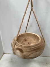 5 X STONE THE CROWS LARGE DEEP ROUND HANGING PLANTER