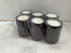 60 X STONE THE CROWS MEDIUM ANTIQUED BAMBOO CANDLE - HEIGHT 13CM - TOTAL RRP £180