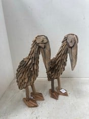 4 X STONE THE CROWS MEDIUM PELICAN - HGT 45.5CMS