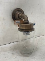 NGARI OUTDOOR LIGHT - ANTIQUE BRASS - 28.5 X 10 (DIAMETER) (NL1201) - RRP £150