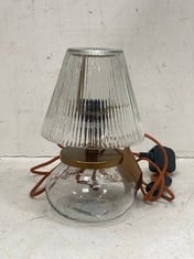 DIMALAI RECYCLED GLASS TABLE LAMP - CLEAR (DI0101) - RRP £125