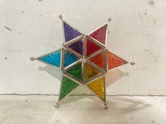 12 X STONE THE CROWS RAINBOW STAR CANDLE HOLDER