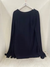 RALPH LAUREN LAUREN PETRA- LONG SLEEVE COCKTAIL DRESS IN NAVY SIZE 10 - RRP £259