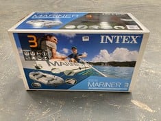 INTEX MARINER 3 PERSON INFLATABLE BOAT SET - ITEM NO. 68373NP - RRP £240 (ZONE 2)