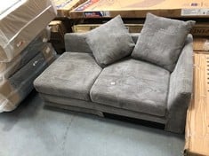 2 SEATER END SOFA PART IN MEDIUM GREY FABRIC (ZONE 2)