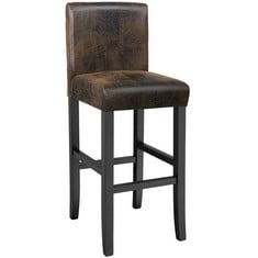 TECTAKE BREAKFAST BAR STOOL MADE OF ARTIFICIAL LEATHER - PRODUCT CODE. 403583 - RRP £111 (ZONE 1)