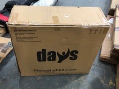 DAYS MANUAL WHEELCHAIR - PRODUCT CODE. 09-144-0270 - RRP £120 (ZONE 2)