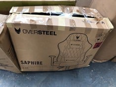 OVERSTEEL SAPHIRE ERGONOMIC GAMING CHAIR - RRP £120 (ZONE 2)