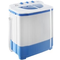 TECTAKE 1 BOX PORTABLE WASHING MACHINE IN WHITE - PRODUCT CODE. 400777 - RRP £167 ZONE 1)