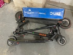 3 X ASSORTED ELECTRIC SCOOTER / PARTS TO INCLUDE ZINC FOLDING ELECTRIC SCOOTER E4 MAX (COLLECTION ONLY) (ZONE 2)