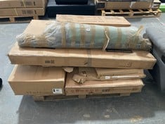 PALLET OF ASSORTED ITEMS TO INCLUDE 90 X 190CM WOODEN BUNK BED FRAME - MODEL NO. WF313527AAW (BOX 2/3, PART ONLY) (ZONE 4) (KERBSIDE PALLET DELIVERY) (KERBSIDE PALLET DELIVERY)