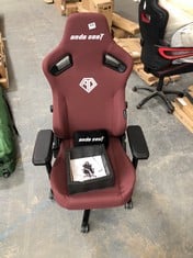 ANDA SEAT KAISER 3 GAMING CHAIR IN BURGUNDY - RRP £399 (ZONE 4)