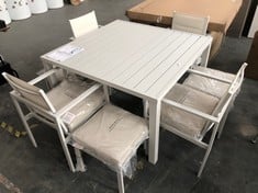 MY GARDEN MGS OSLO HIDEAWAY DINING GARDEN SET IN LIGHT GREY - ITEM NO. 737787 (ZONE 4) (COLLECTION ONLY)