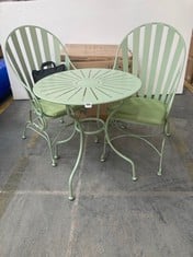 INNOVATORS SUNBURST ROCKER BISTRO SET IN SAGE - RRP £300 (ZONE 4)