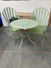 INNOVATORS SUNBURST ROCKER BISTRO SET IN SAGE - RRP £300 (ZONE 4)