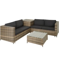 TECTAKE GARDEN FURNITURE SIENA - FOR 4 PEOPLE, WITH LARGE STORAGE BOX - PRODUCT CODE. 404627 - RRP £478 (ZONE 1)