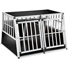 3 X ASSORTED TECTAKE ITEMS TO INCLUDE 1 BOX DOUBLE DOG CRATE BOBBY - PRODUCT CODE. 402227 (ZONE 1)