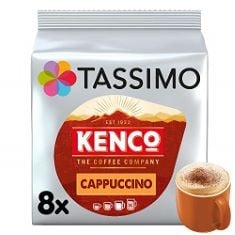 10 X TASSIMO KENCO CAPPUCCINO COFFEE PODS X8 (PACK OF 5, TOTAL 40 DRINKS) BB: 11/10/2024.