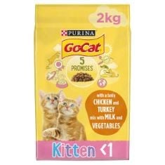 20X ASSORTED PET ITEMS TO INCLUDE GO CAT COMPLETE KITTEN DRY FOOD WITH CHICKEN MILK AND VEGETABLES, 2KG, ALL FOR PAWS META BALL BALL SET WITH PEANUT POD.