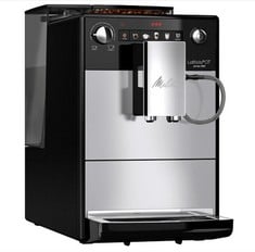 MELITTA BEAN-TO-CUP COFFEE MACHINE LATTICIA OT SILVER .