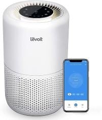 LEVOIT SMART AIR PURIFIER FOR BEDROOM 70M², CADR 170M³/H, ALEXA & APP CONTROL WITH TIMER, HEPA FILTER WITH 24DB QUIET SLEEP MODE, AIR FRENSHENER, REMOVE ALLERGENS FOR DUST ODOR POLLEN SMOKE, CORE 200