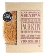 APPROX X17 ASSORTED BISCUITS TO INCLUDE LOTTIE SHAWS YORKSHIRE PARKIN GINGER BISCUIT BOX, 275G.