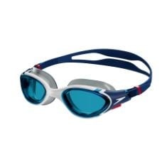 X12 ASSORTED SPEEDO SWIMMING GOGGLES TO INCLUDE SPEEDO UNISEX BIOFUSE 2.0 SWIMMING GOGGLES, PATENTED EASY ADJUSTMENT, ANTI-FOG, ANTI-LEAK, ENHANCED FIT, IMPROVED COMFORT, AMMONITE BLUE/WHITE/RED/BLUE