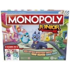 APPROX X10 ASSORTED TOYS TO INCLUDE MONOPOLY JUNIOR BOARD GAME, 2-SIDED GAMEBOARD, 2 GAMES IN 1, MONOPOLY GAME FOR YOUNGER CHILDREN; KIDS GAMES, JUNIOR GAMES.