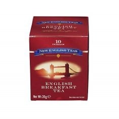 X11 ASSORTED TEA AND COFFEE TO INCLUDE NEW ENGLISH TEAS ENGLISH CLASSICS BREAKFAST TEABAGS CARTON (PACK OF 6, TOTAL 60 TEABAGS).