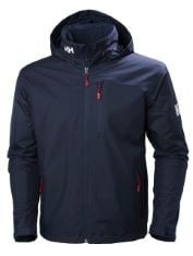 2X ASSORTED HELLY HANSEN COATS TO INCLUDE HELLY HANSEN MENS CREW HOODED MIDLAYER JACKET, XL, NAVY.