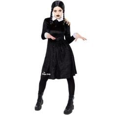 13X ASSORTED FANCY DRESS TO INCLUDE AMSCAN 9917668 ADULTS WOMENS WEDNESDAY ADDAMS HALLOWEEN FANCY DRESS COSTUME UK DRESS SIZE 14-16, SMIFFYS SHREK FIONA COSTUME ADULT, GREEN DRESS, WIG & HEADBAND, OF