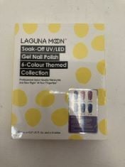 50 X LAGUNA MOON SOAK OFF UV/LED GEL NAIL POLISH 6 COLOUR THEMED COLLECTION .